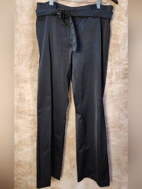 Black Belted Dress Pants  – Size US 8 (EU 40)